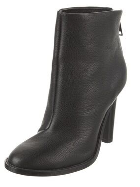 GREAT CONDITION Joie Black Leather High-Heel Ankle Booties (size 37.5 / US 7.5)